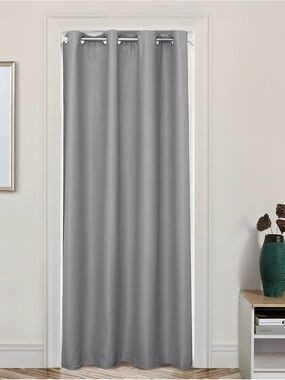 100% Blackout Curtains Thermal Insulated Grommet Top, Size 78” L X 40”W Grey